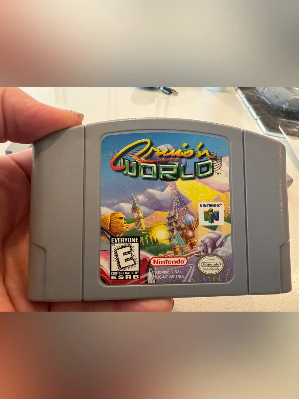 Nintendo Cruis'n World N64 Game Cartridge - Gray - Vintage